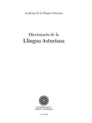 Diccionariu de la llingua asturiana (2ª reimpresión)